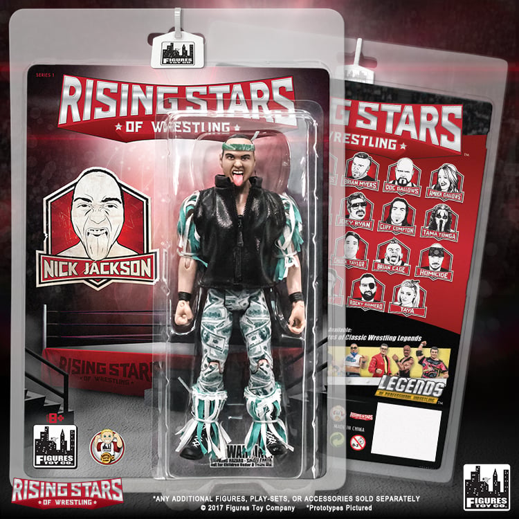 Rising Stars of Wrestling 6" Action Figure Series 01 - Young Buck Nick Jackson Gallery Image 8