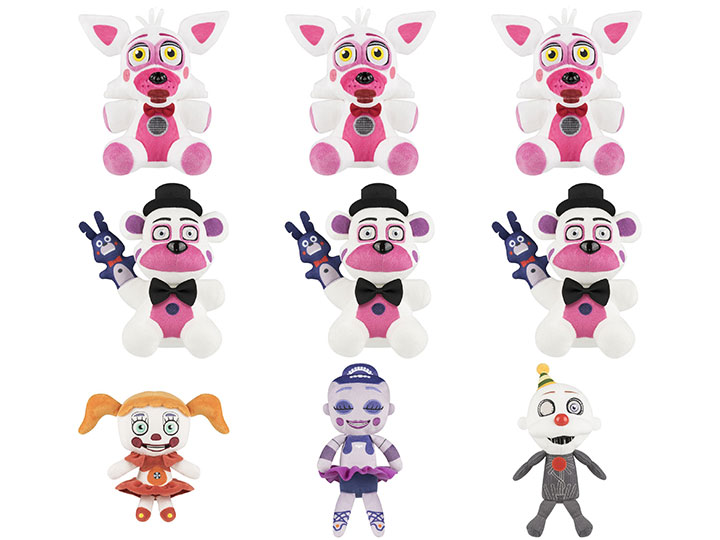 Five Nights at Freddy's: Sister Location 6" Plush - Box of 9 Gallery Image 1
