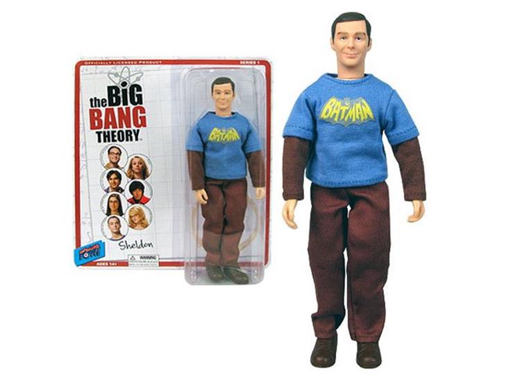 The Big Bang Theory 8" Figure - Sheldon With Vintage Batman T-Shirt Gallery Image 1