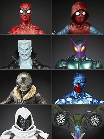 Spider-Man Marvel Legends Wave 6 Set of 7 Figures (Flight Gear BAF) Gallery Image 2
