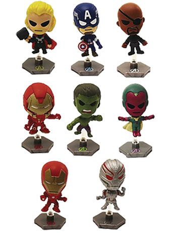 Avengers: Age of Ultron Original Mini's Series 1 Box of 24 Mini Bobbleheads Gallery Image 2