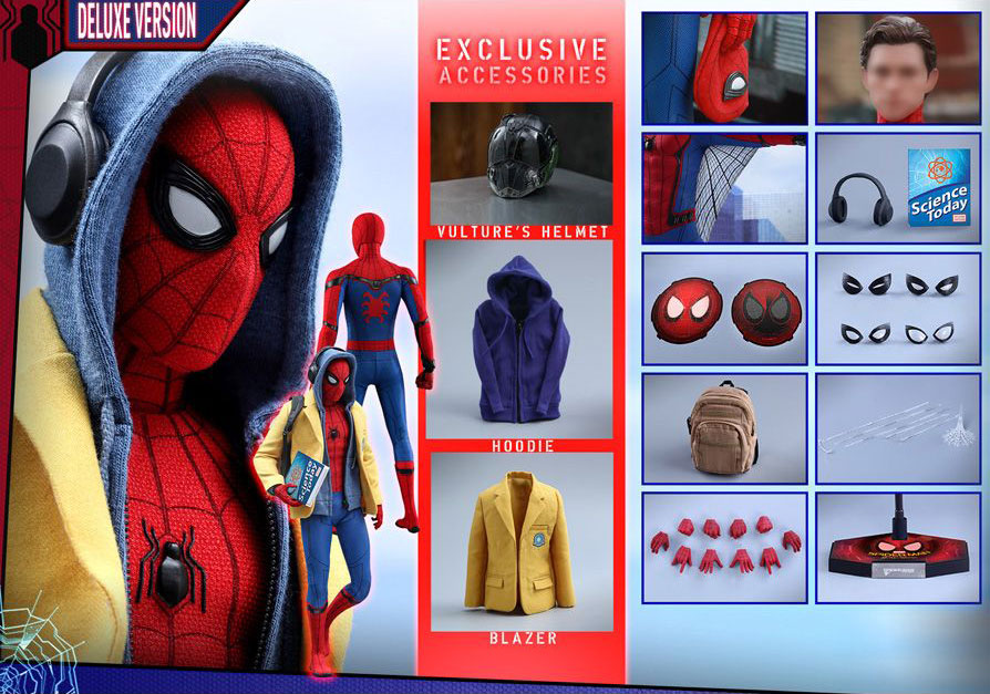 Spider-Man: Homecoming MMS426 Spider-Man (Deluxe Ver.) 1/6th Scale Collectible Figure Gallery Image 12