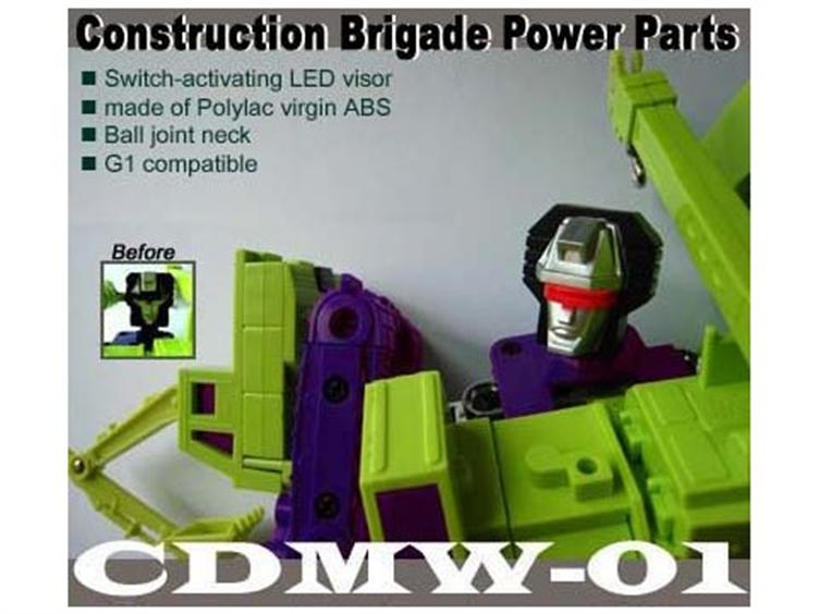 CDMW-01 Construction Brigade Power Parts Custom Head Gallery Image 2