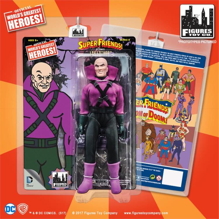 Super Friends World's Greatest Heroes Series 6 Lex Luthor 8" Retro Figure Gallery Image 4