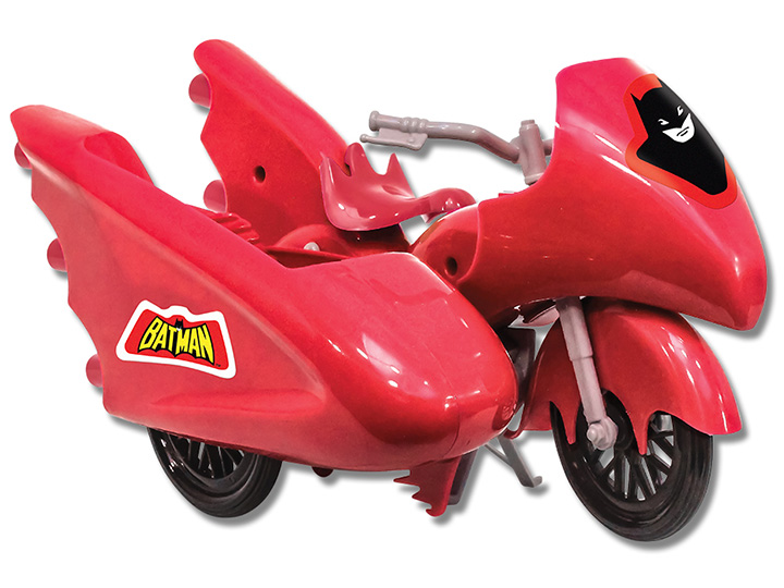 DC Comics Retro Batman Batcycle (Red) Gallery Image 1