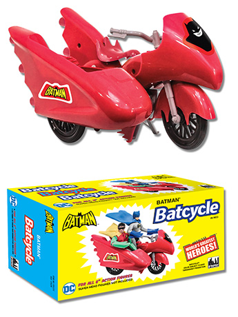 DC Comics Retro Batman Batcycle (Red) Gallery Image 2