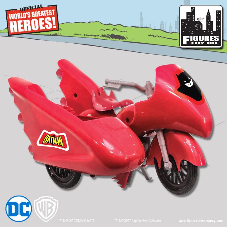 DC Comics Retro Batman Batcycle (Red) Gallery Image 6