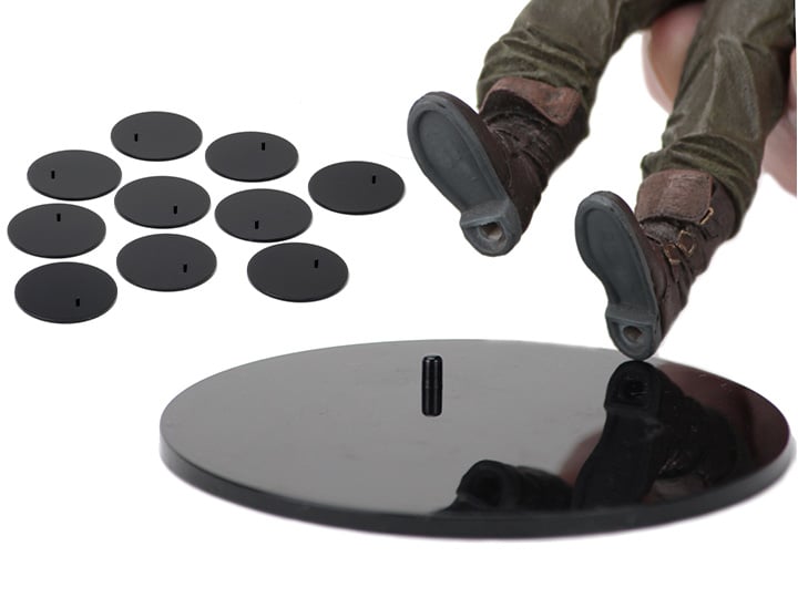 Action Figure Display Stand (Black) Ten-Pack Gallery Image 1
