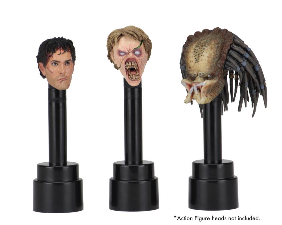Action Figure Head Display Stand (Black) Three-Pack Gallery Image 4