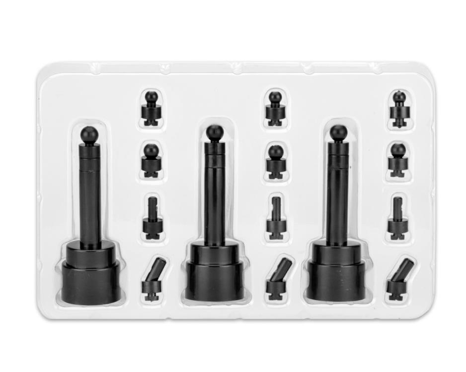 Action Figure Head Display Stand (Black) Three-Pack Gallery Image 3