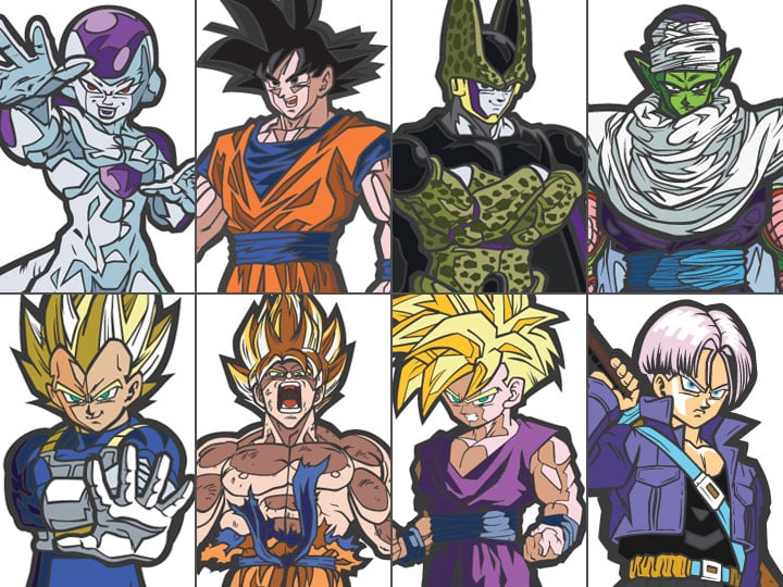 Dragon Ball Z FiGPiN Set of 8 Gallery Image 1