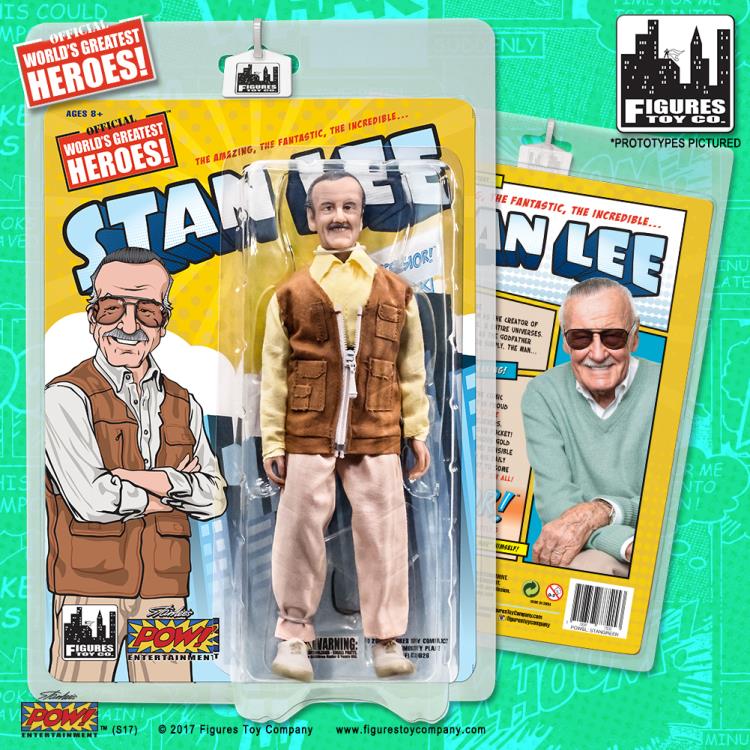 World's Greatest Heroes Stan Lee 8" Retro Figure Set of 2 Gallery Image 6