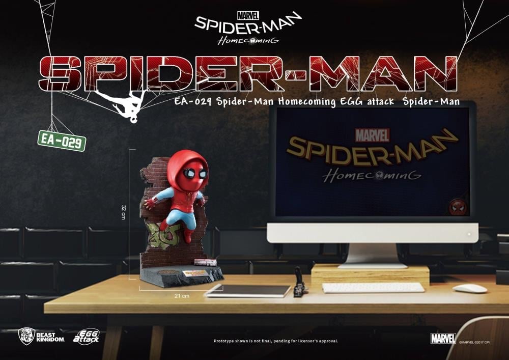 Spider-Man: Homecoming Egg Attack EA-029 Spider-Man Statue PX Previews Exclusive Gallery Image 10