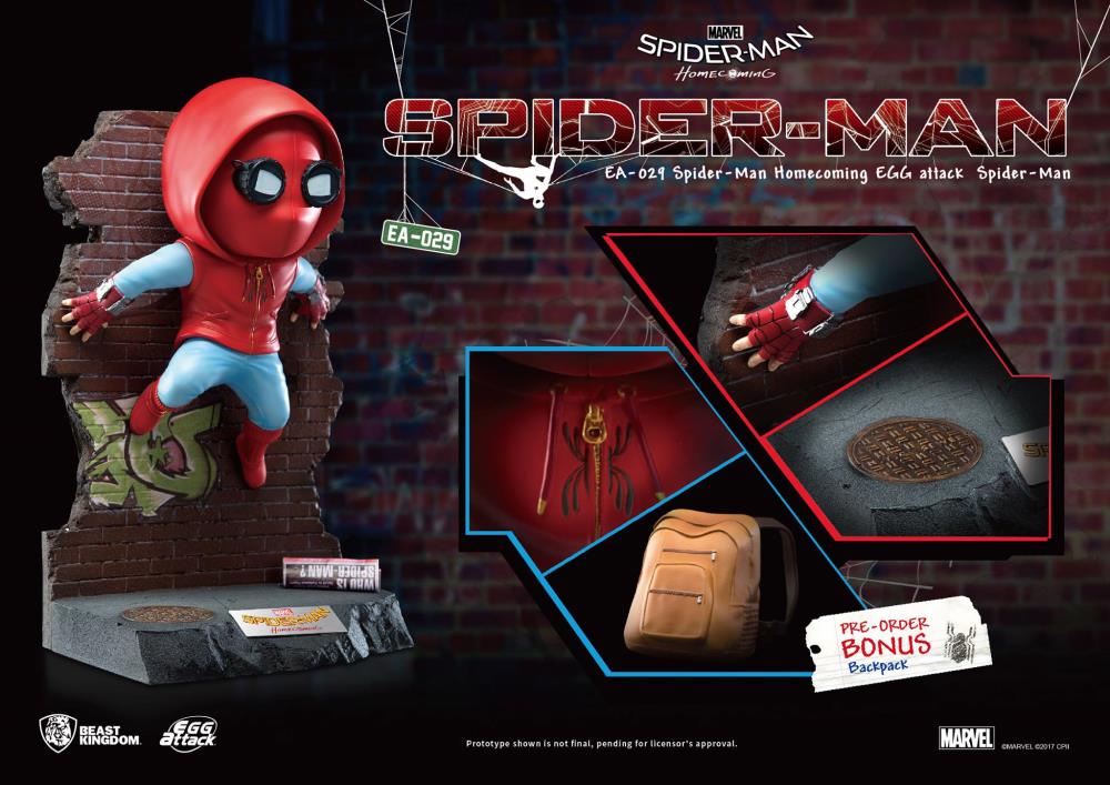 Spider-Man: Homecoming Egg Attack EA-029 Spider-Man Statue PX Previews Exclusive Gallery Image 4