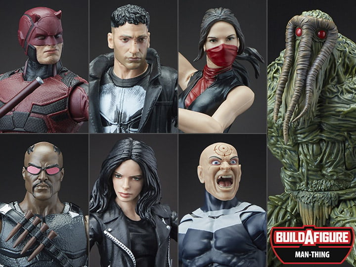 Marvel Knights Legends Wave 1 Set of 6 Figures (Man-Thing BAF) Gallery Image 1