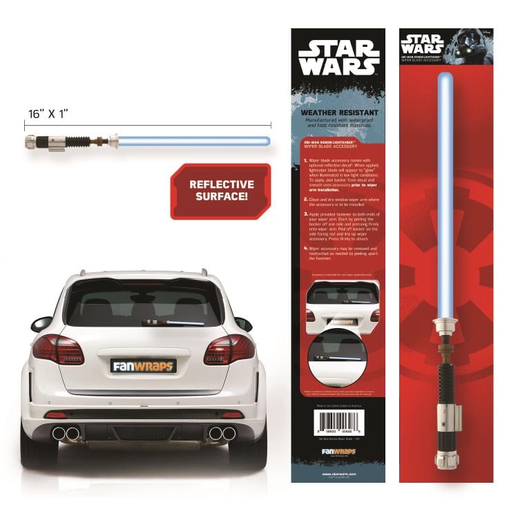 Star Wars Lightsaber (Obi-Wan Kenobi) Windshield Wiper Blade Accessory Gallery Image 3