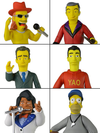 The Simpsons 25th Anniversary - 5" Celebrity Guest Stars Action Figure - Series 01 - Set of 6 Gallery Image 2