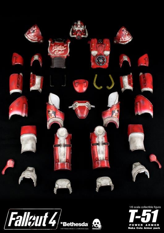 Fallout 4 T-51 Power Armor (Nuka Cola) 1/6 Scale Armor Pack Gallery Image 3