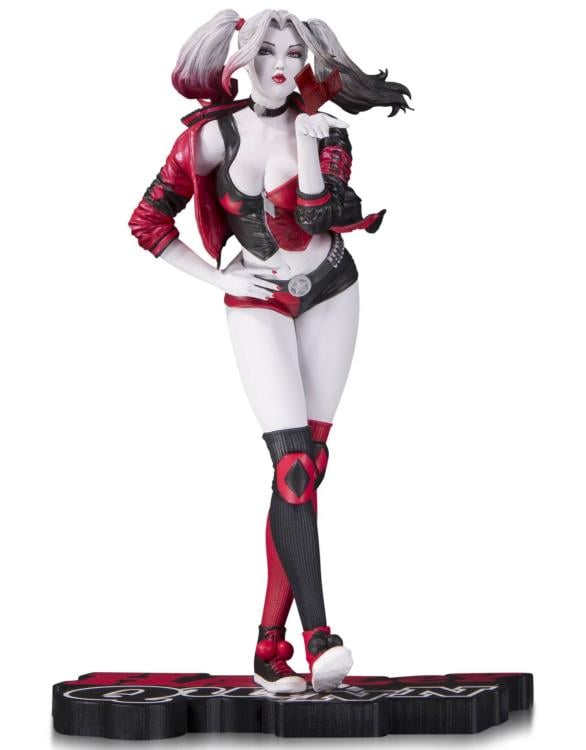 DC Comics Red White & Black Harley Quinn Statue (Stanley "Artgerm" Lau) Gallery Image 3