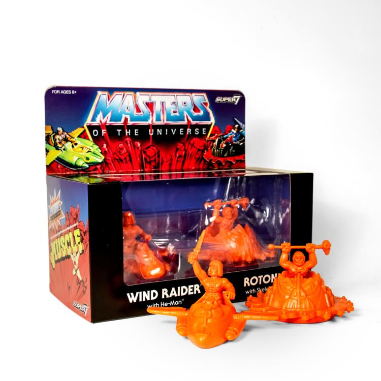 Masters of the Universe M.U.S.C.L.E. Set of 2 (Orange & Purple) SDCC 2017 Exclusive Two-Packs Gallery Image 3