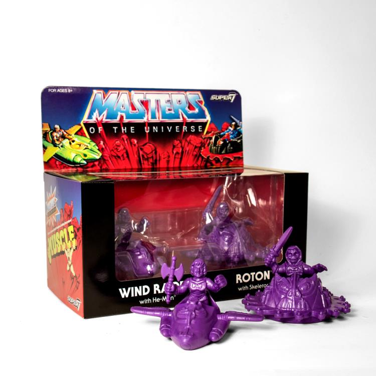 Masters of the Universe M.U.S.C.L.E. Set of 2 (Orange & Purple) SDCC 2017 Exclusive Two-Packs Gallery Image 4