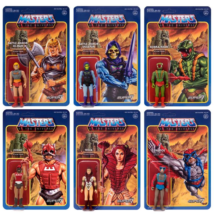 Masters of the Universe ReAction Figures Wave 3 Set of 6 Gallery Image 9