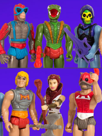 Masters of the Universe ReAction Figures Wave 3 Set of 6