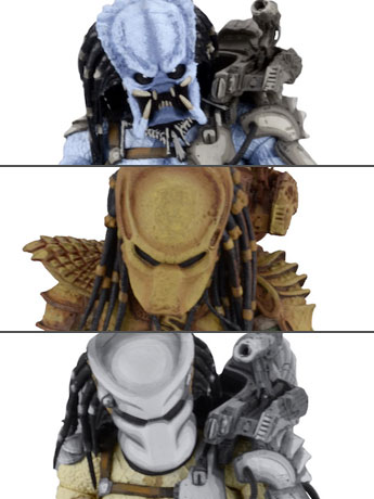 Alien vs. Predator Arcade Appearance Predator Set of 3 Figures Gallery Image 2