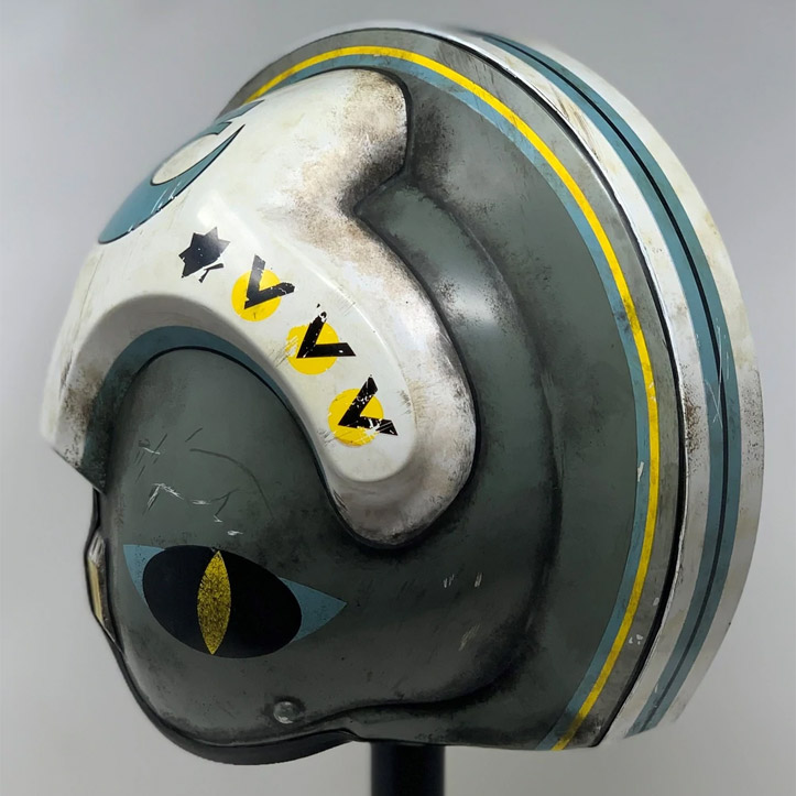 Rogue One: A Star Wars Story General Merrick (Blue Squadron) 1:1 Scale Wearable Helmet Gallery Image 6