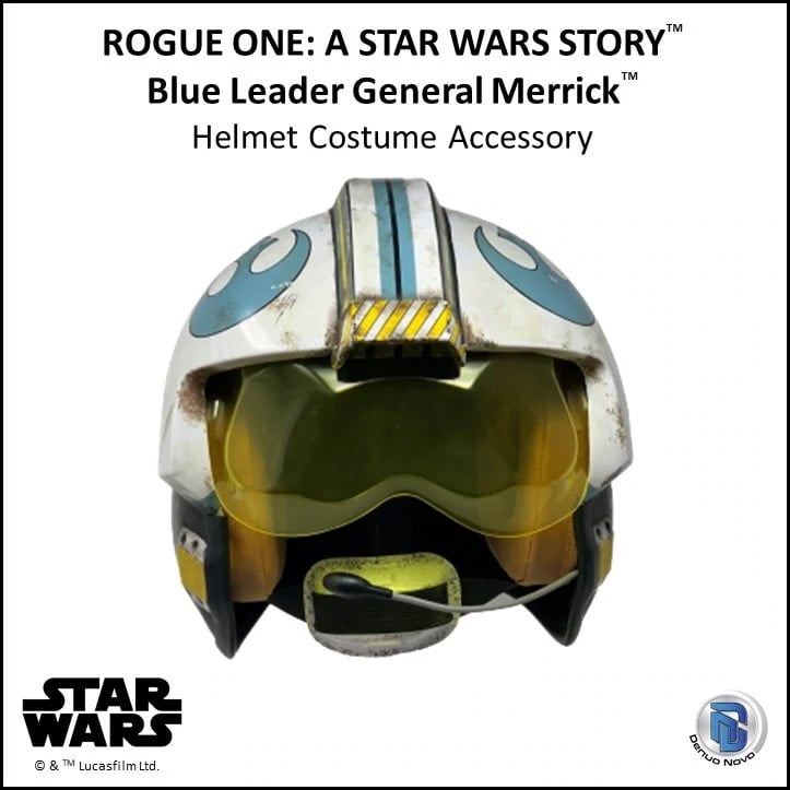 Rogue One: A Star Wars Story General Merrick (Blue Squadron) 1:1 Scale Wearable Helmet Gallery Image 11