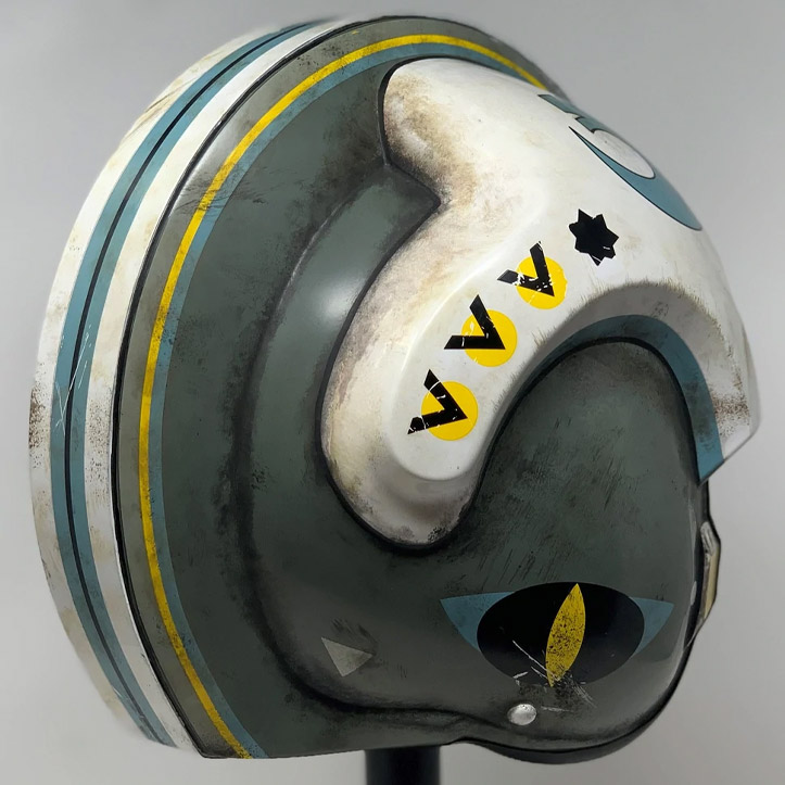 Rogue One: A Star Wars Story General Merrick (Blue Squadron) 1:1 Scale Wearable Helmet Gallery Image 8
