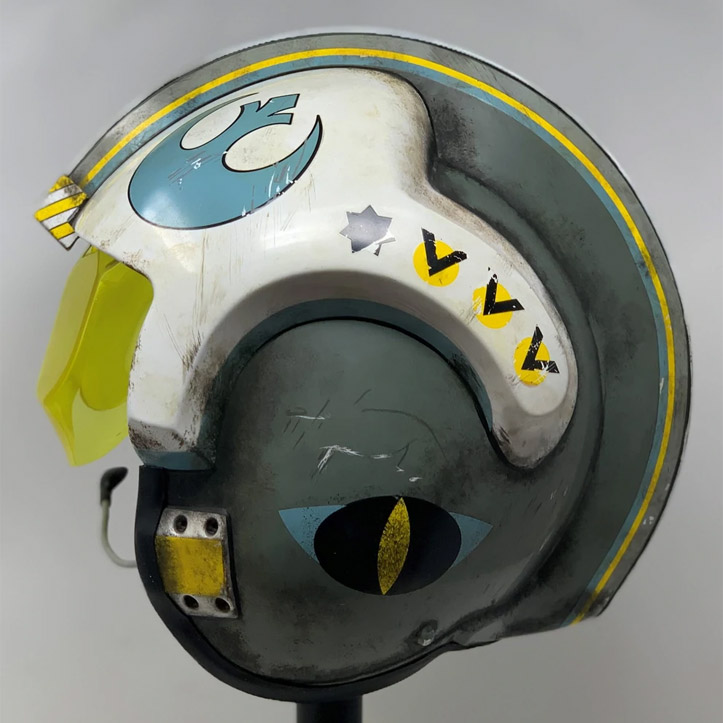 Rogue One: A Star Wars Story General Merrick (Blue Squadron) 1:1 Scale Wearable Helmet Gallery Image 5