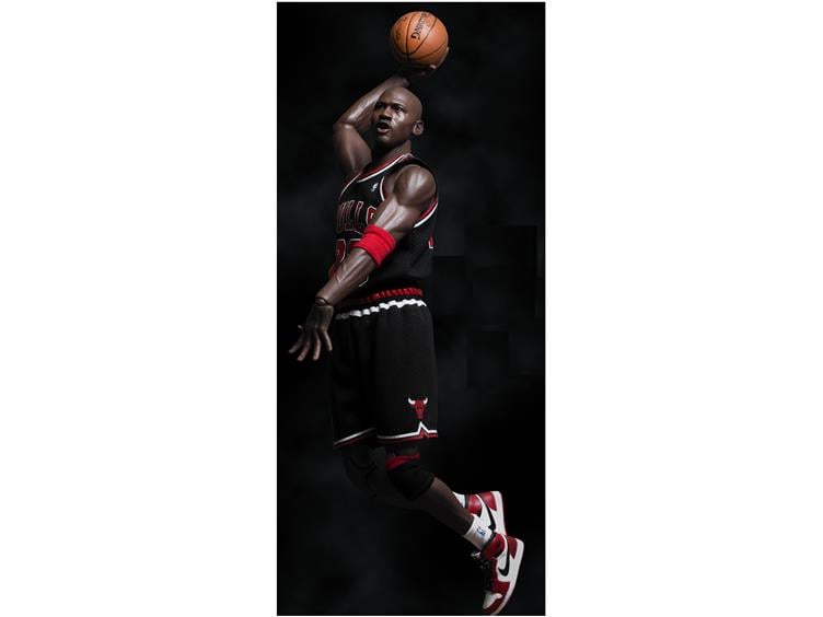 NBA Real Masterpiece Michael Jordan (#23 Road Edition Black Jersey
