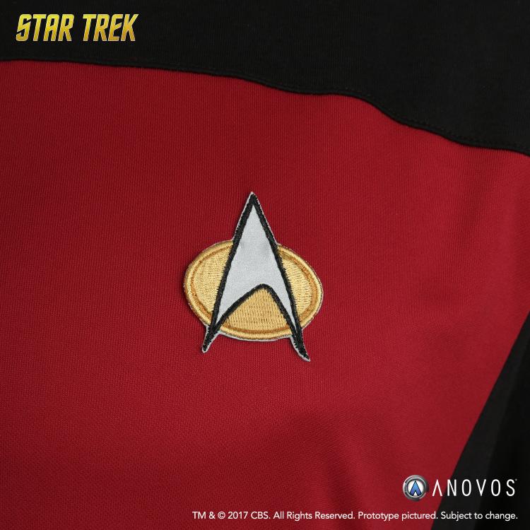Star Trek: The Next Generation Shore Leave Collection Uniform Shirt (Command Red) Gallery Image 4
