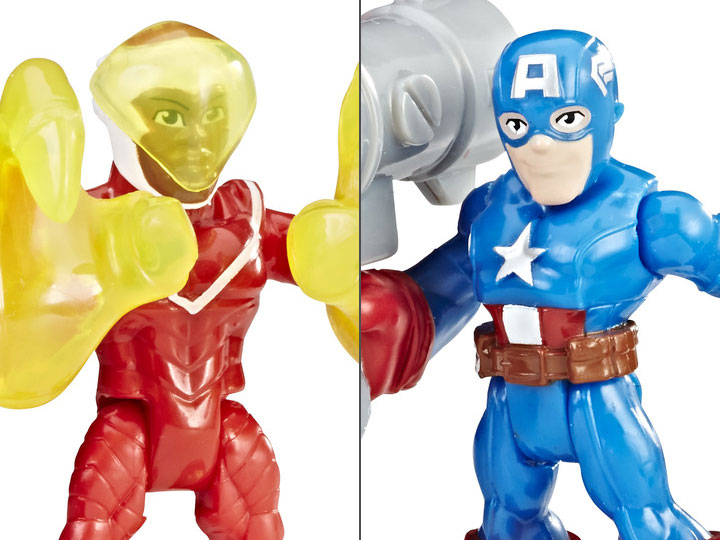 Marvel Super Hero Adventures Power Up Captain America & Marvel's Falcon Two-Pack Gallery Image 1