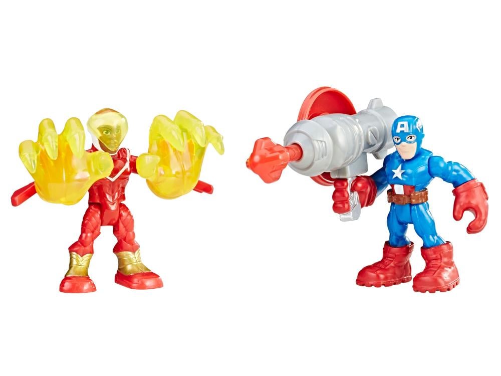 Marvel Super Hero Adventures Power Up Captain America & Marvel's Falcon Two-Pack Gallery Image 3