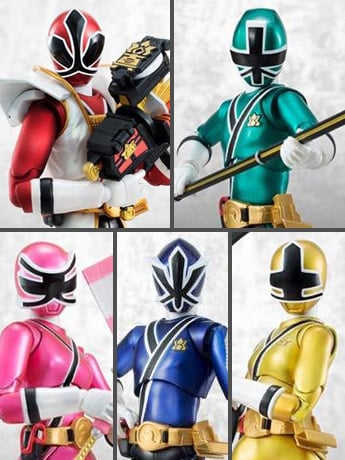 Power Rangers S.H.Figuarts Samurai Metallic Five Pack SDCC 2013 Exclusive Gallery Image 2