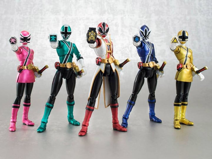 Power Rangers S.H.Figuarts Samurai Metallic Five Pack SDCC 2013 Exclusive Gallery Image 1