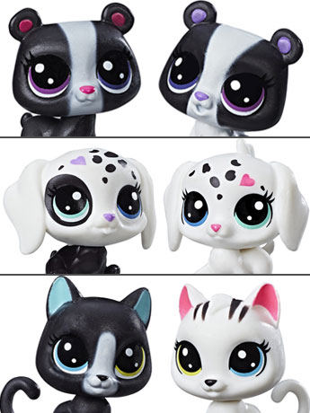 Littlest Pet Shop Black & White BFFs Set of 3 Two-Packs Gallery Image 2