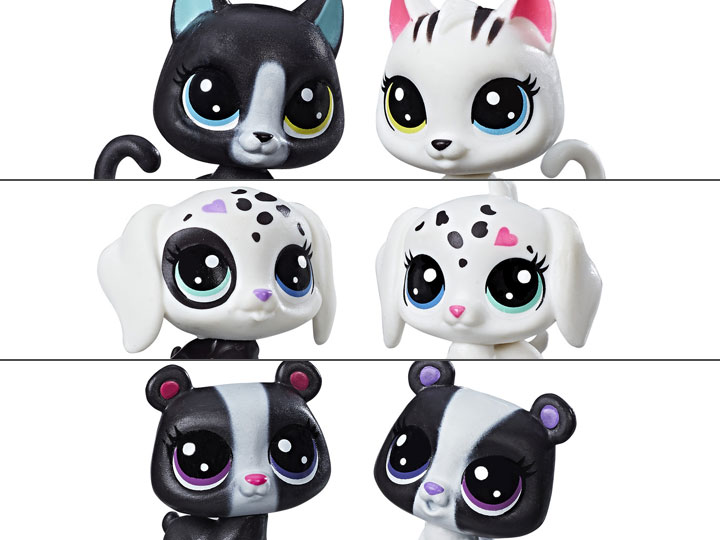 Littlest Pet Shop Black & White BFFs Set of 3 Two-Packs Gallery Image 1