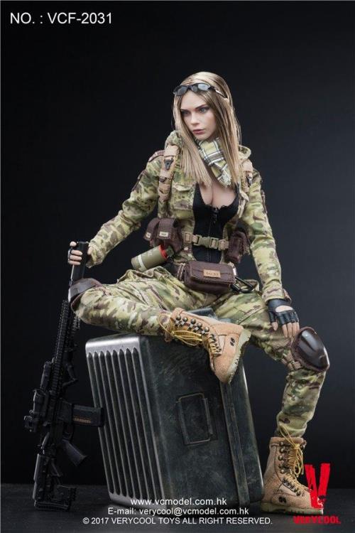 MC Camouflage Women Soldier Villa 1/6 Scale Figure Gallery Image 4