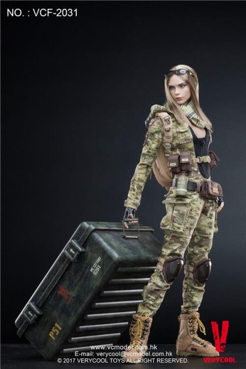 MC Camouflage Women Soldier Villa 1/6 Scale Figure Gallery Image 7