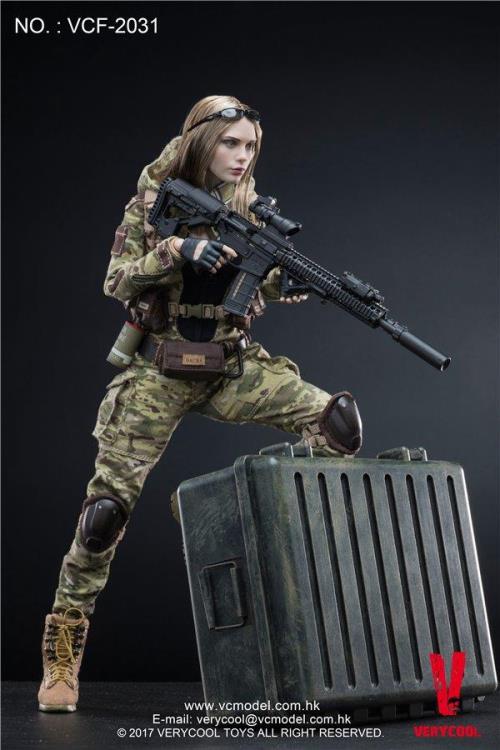 MC Camouflage Women Soldier Villa 1/6 Scale Figure Gallery Image 5