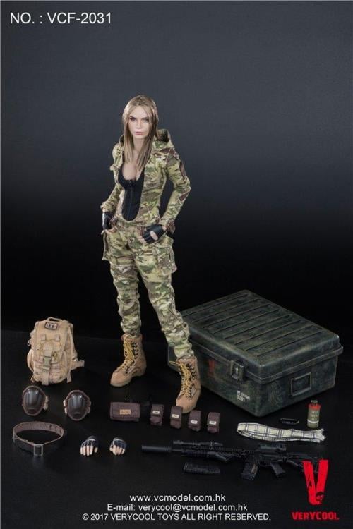 MC Camouflage Women Soldier Villa 1/6 Scale Figure Gallery Image 12