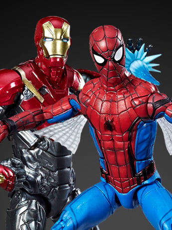Spider-Man: Homecoming Marvel Legends Spider-Man & Iron Man Sentry Two-Pack Gallery Image 2