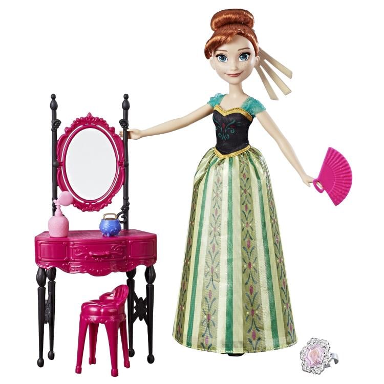Frozen Anna Fashion Doll With Coronation Vanity Gallery Image 3