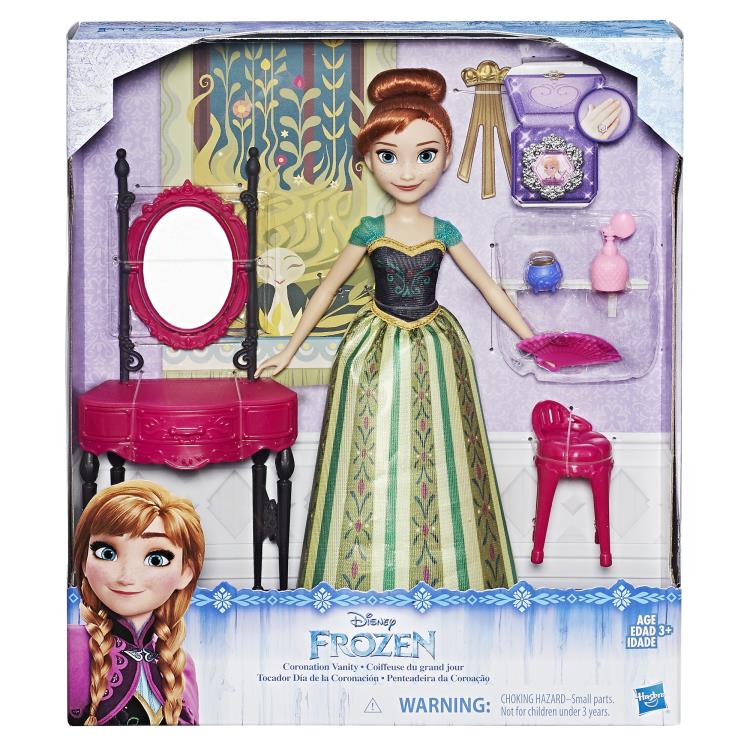 Frozen Anna Fashion Doll With Coronation Vanity Gallery Image 4