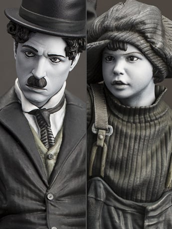 Charlie Chaplin The Kid Statue Gallery Image 2