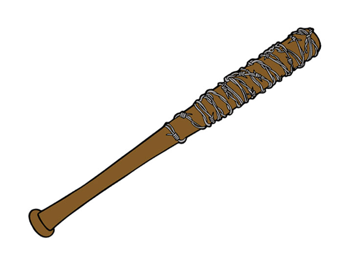 The Walking Dead Negan's Bat “Lucille” Enamel Pin Gallery Image 1