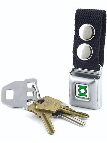 DC Comics Green Lantern Logo SeatBelt Buckle Keychain Gallery Image 2